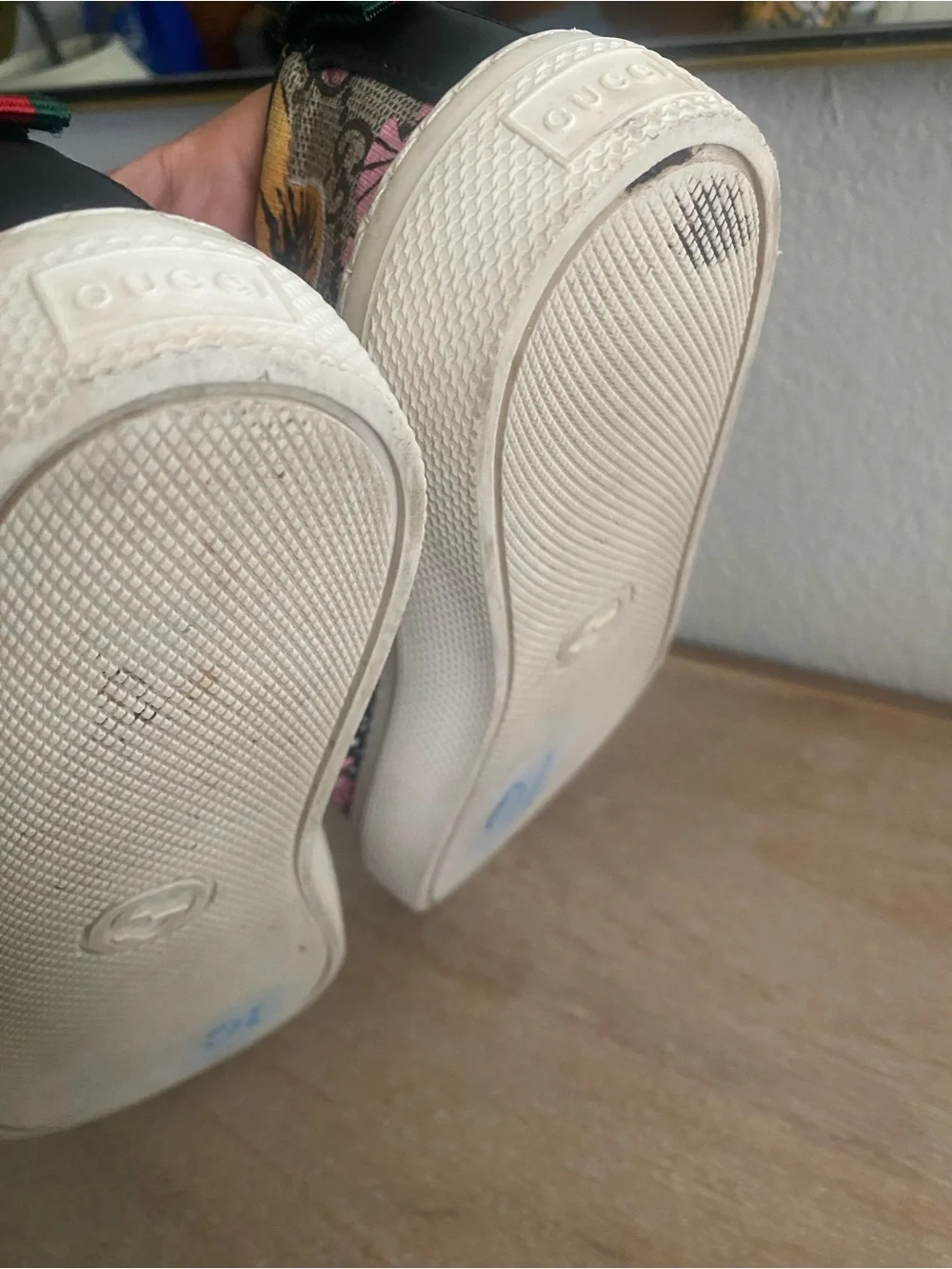 Gucci Dublin Bengal Tiger GG Supreme Slip-On Sneakers Size 8 (38)